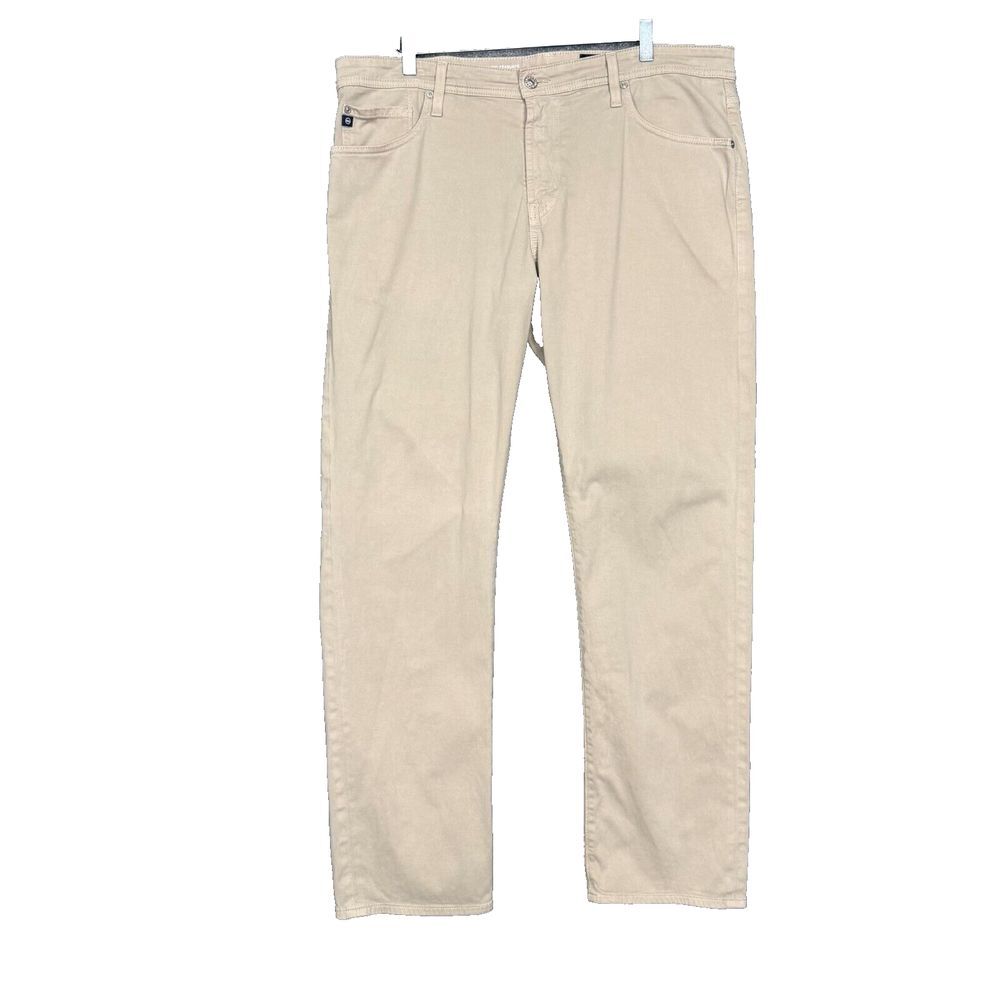 Adriano Goldschmied Pants Mens 38x32‎ Fits 40x32 Khaki The Graduate Tailored Leg